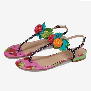 NEW Betsey Johnson Juicie Women's Sandals & Flip Flops Berry Multi Size 7.5